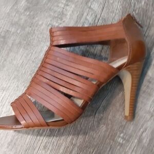 Franco Sarto Brown Strappy Heels
